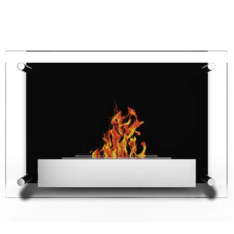 Elite Flame Milan Ventless Bio Ethanol Wall Mounted Fireplace N Free