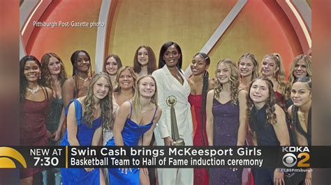 Swin Cash Brings Mckeesport Girls Basketball Team To Hall Of Fame