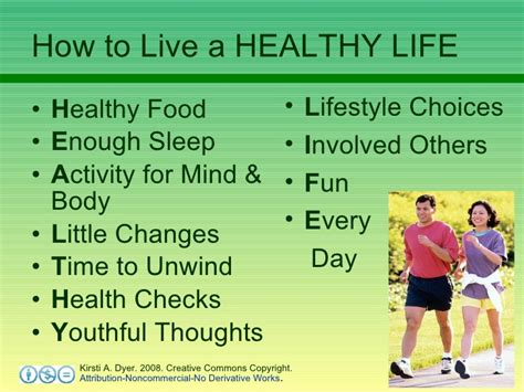 Live a Healthy Life - Original