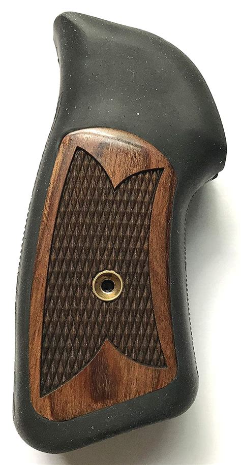 Buy Gun Grip Supply Ruger Sp101 Grips Rubber With Rosewood Checkered