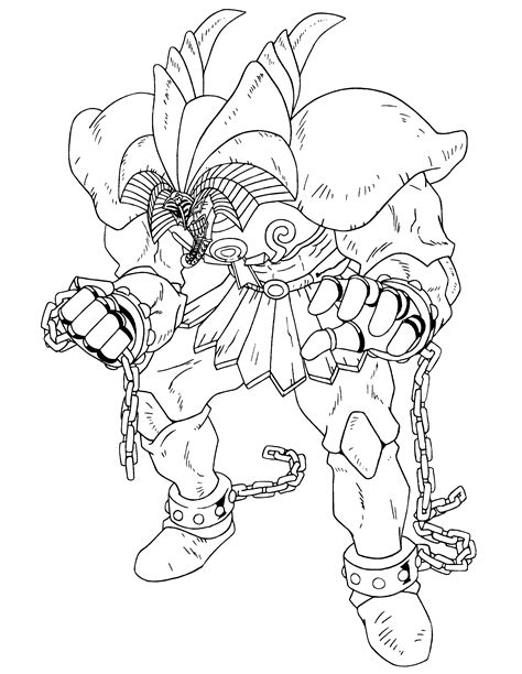 Coloring Page Yu Gi Oh Coloring Pages 24