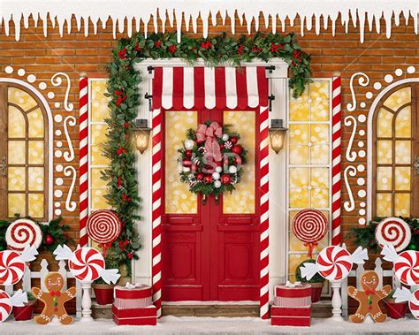 Christmas Backdrops For Photography Christmas Photo Backdrop Etsy Canada In 2022 Gingerbread