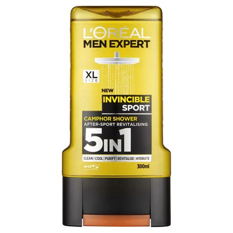 Achieve sleek, head turning looks. L'Oreal Men Expert 5in1 Shower Gel Invincible Sport 300 ml ...