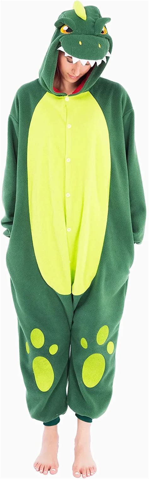 High Quality Adult Dinosaur Pajamas Halloween Costume