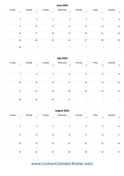 May June July August 2024 Calendar Audry Caralie