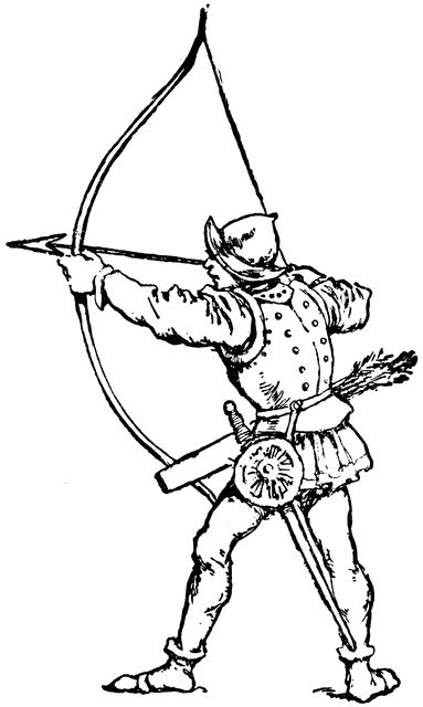 Long Bow Medieval Drawings Medieval Artwork Medieval Archer