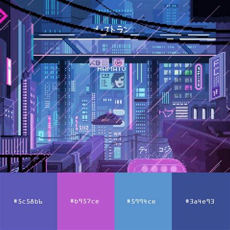 Cyber Color Palette 💜 Neon Colour Palette Color Schemes Colour