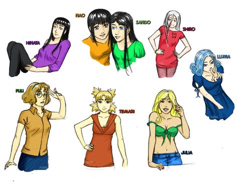 Anime girls pose practice by fangshinobi on DeviantArt