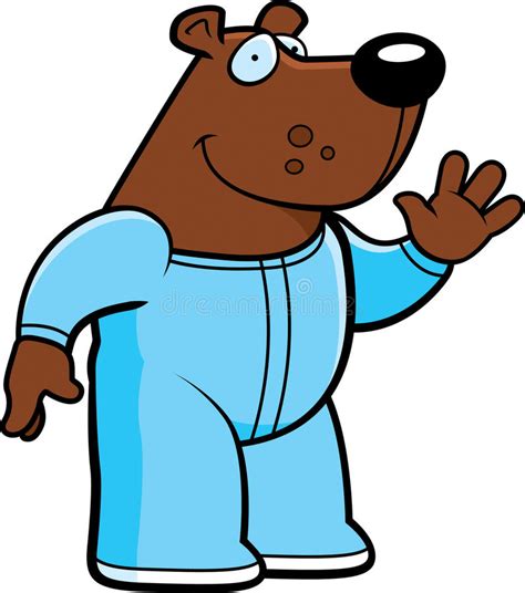 Bear In Pajamas Stock Vector Illustration Of Blue Sweet 8984212