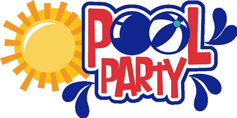 Download And Share Clipart About Pool Party Logo Png Find More High