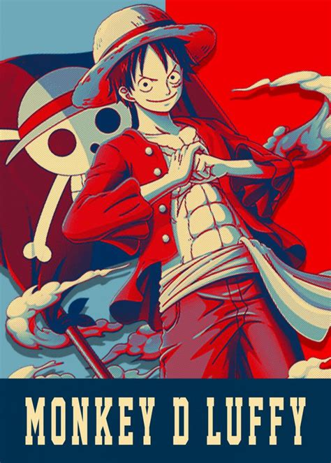 Monkey D Luffy Poster By Lost Boys Dsgn Displate Manga Anime One