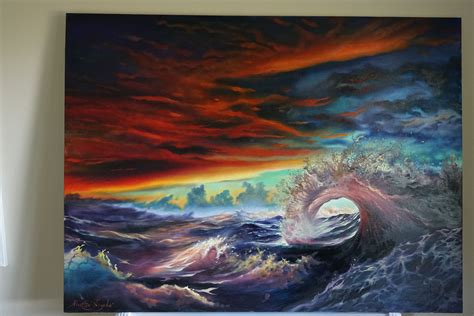 Dark Ocean Oil Painting — Steemit