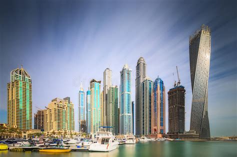The Beauty Panorama Of Dubai Marina Uae Stock Photo Image Of Asia