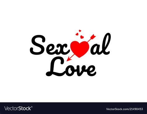 Sexual Love Word Text Typography Design Logo Icon Vector Image