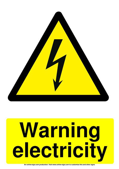 Electrical Safety Signs Poster