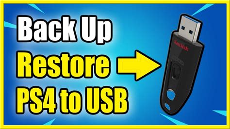 How To Back Up And Restore Entire Ps4 To Usb Storage Device Games