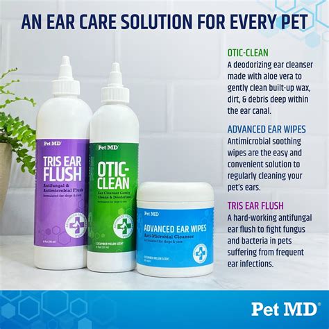 Pet Md Advanced Dog And Cat Ear Cleaner Wipes 100 Count