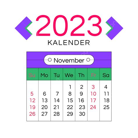 2023 Calendar Monthly Calendar November Calendar November 2023 Png