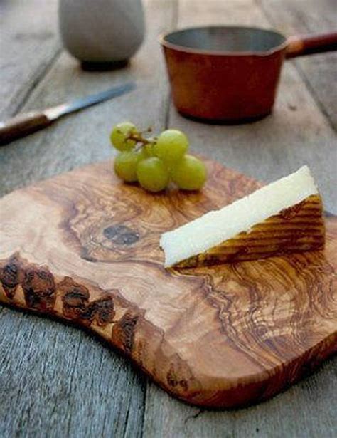 Cheese Board 100 Natural Olive Wood Hand Made Food Safe Woodify Canada