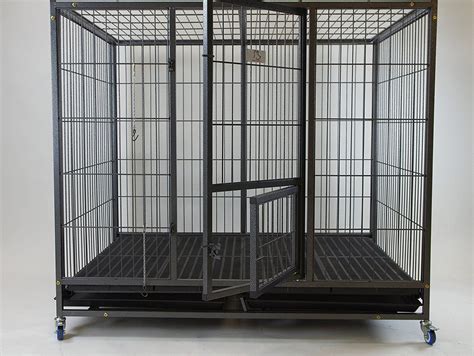 Homey Pet 49 Extra Large Heavy Duty Metal Dog Cage W Plastic Floor