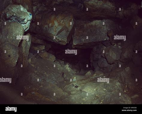 Underground Caves Tunnel Stock Photo Alamy