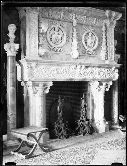 Elaborate Fireplace In The Gilded Age Mansion Of Charles M Schwab