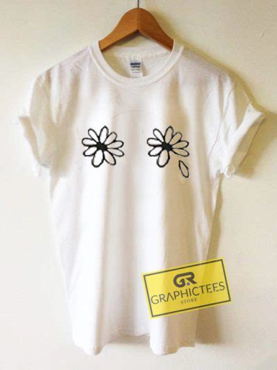 Flower Boobs Graphic Tees Shirts Graphicteestore