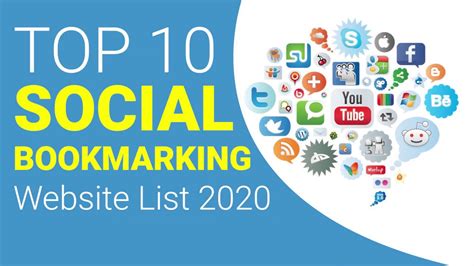 Top Social Bookmarking Sites List Best Social Bookmarking Websites List Rgb Webtech