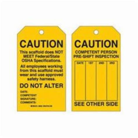 Every harness must have a legible tag. Inspection Tags For Safety Harness | HSE Images & Videos ...