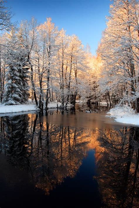 Beautiful Winter River And Photo By Photographer Romeo KoitmÄe
