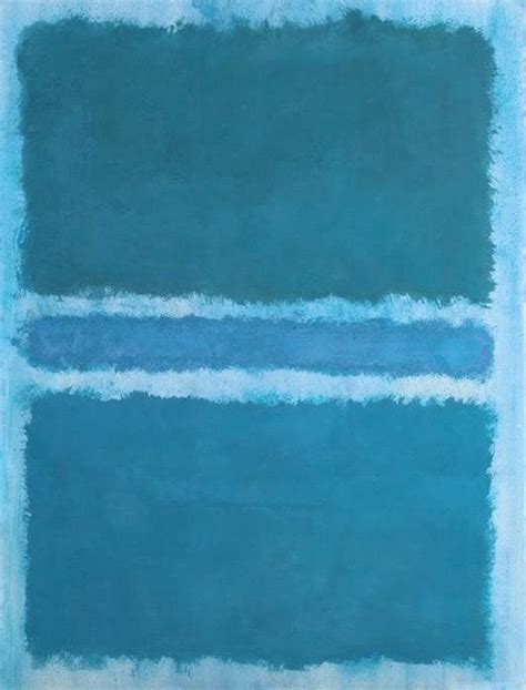 Mark Rothko Untitled Blue Divided By Blue 1966 Museum