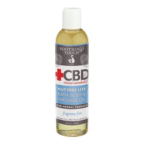 Soothing Touch Cbd Nut Free Lite Bath Body And Massage Oil