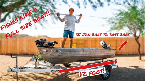 My 12 Foot Jon Boat To Bass Boat Conversion Complete Walkthrough Youtube