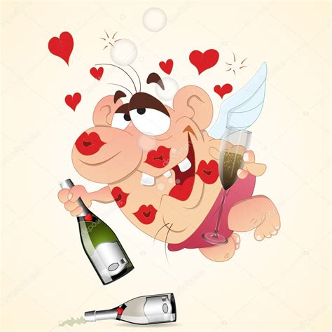 Drunk Cupid — Stock Vector © Baavli 8385347