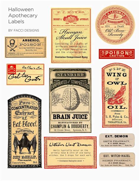 Free Printable Apothecary Labels