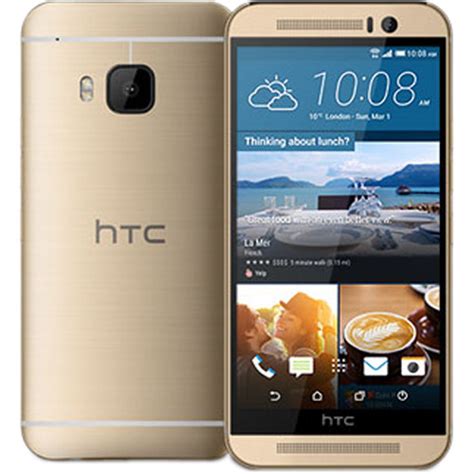 Htc One M9 32gb Smartphone Unlocked Gold Htcm9gsmg Bandh Photo