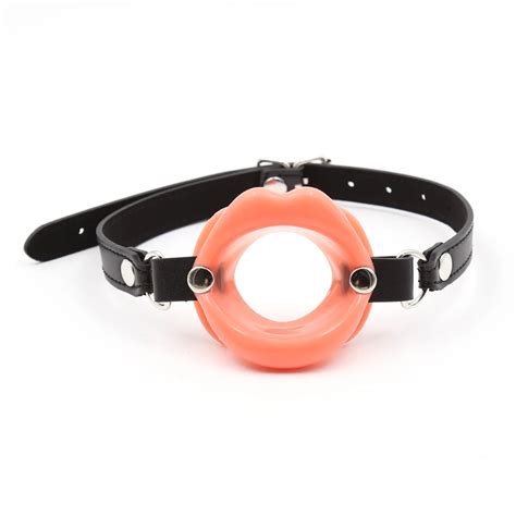 woman sexy faux leather erotic toys silicone ball open mouth gag sex toys slave for sex fetish