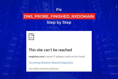 Here are some recommendations and things to check to fix the error (sorted if you're only getting the dns_probe_finished_nxdomain error on a single domain, even after checking your hosts file, you might need to check the dns settings on the. Fix DNS_PROBE_FINISHED_NXDOMAIN Step by Step | Temok ...