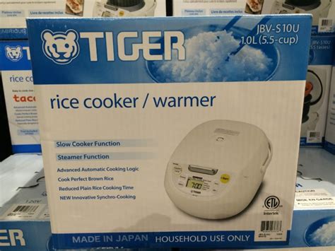 Tiger 5 5 Cup Rice Cooker Model JBV S10U Made In Japan CostcoChaser