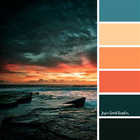 Sunset Color Palette Sunset Colors Jessica Smith Tropical Vibes