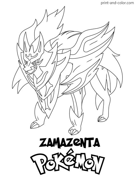 Pokemon Sword And Shield Coloring Pages Print And