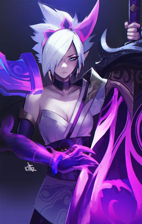 Wallpaper League Of Legends Spirit Blossom Riven League Of Legends