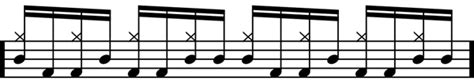 Drum Lessons Advanced Rock Drum Beats Two Sixteenth Notes