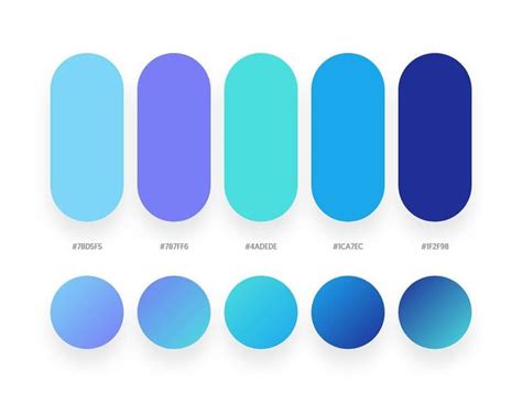 35 Beautiful Color Palettes With Their Similar Gradient Palettes Flat
