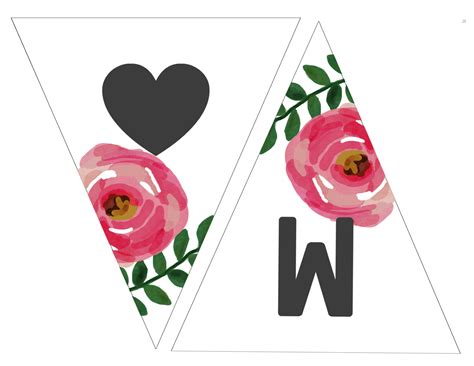 mothers day banner  printable paper trail design