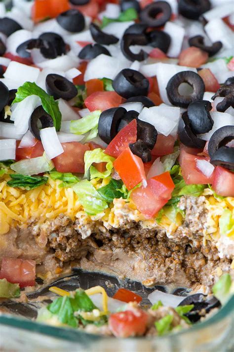 How To Make The Best 7 Layer Dip Simple Revisions Recipe Layered