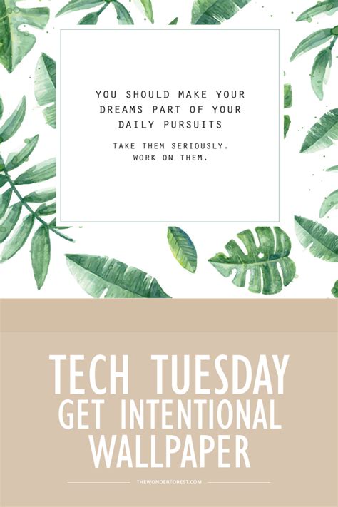 Tech Tuesday Get Intentional Desktop Wallpapers Wonder Forest