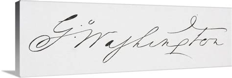 Signature Of George Washington Wall Art Canvas Prints Framed Prints