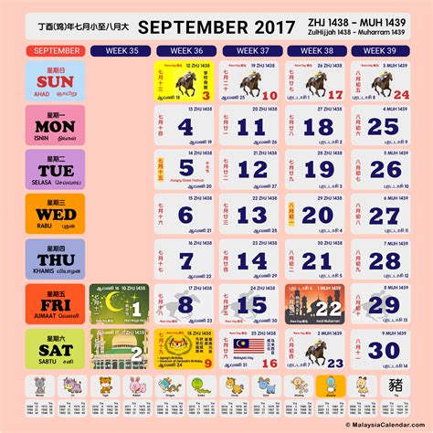 August observances & fun facts. Malaysia Calendar Year 2017 - Malaysia Calendar