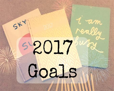 2017 Goals Whimsical Mumblings